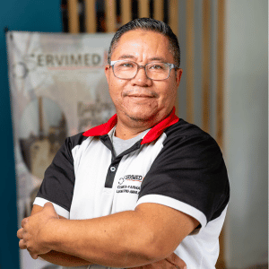 Rolando González, paramédico de Servimed Ambulancias